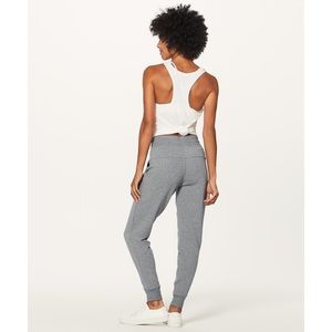 Lululemon High Rise Jogger Gray Metallic size 2